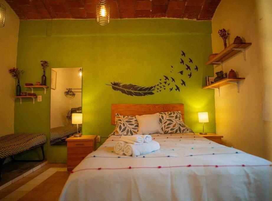 Chill Green Beautiful Downtown Area Tv Good Wifi Oaxaca Exterior foto